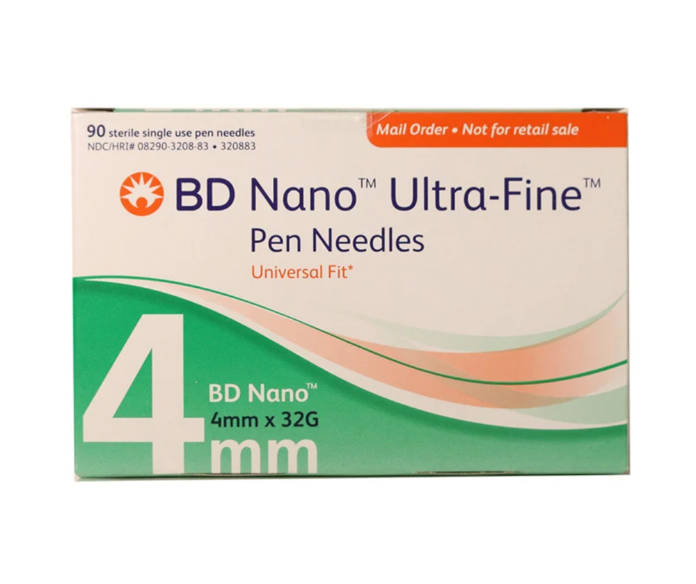 BD Ultra-Fine Nano Pen Needles 32g 4mm 90 ct - Not For Retail