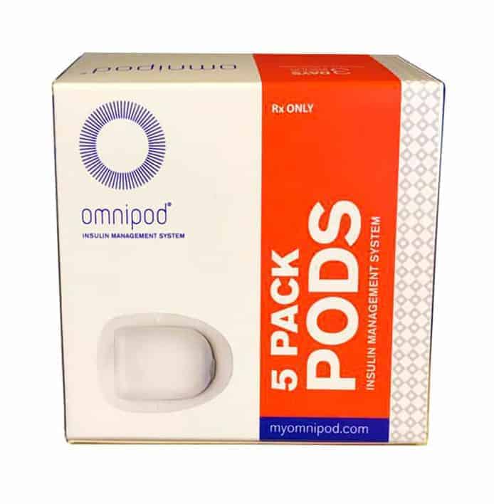 Omnipod pods for the omnipod system - 5 pack